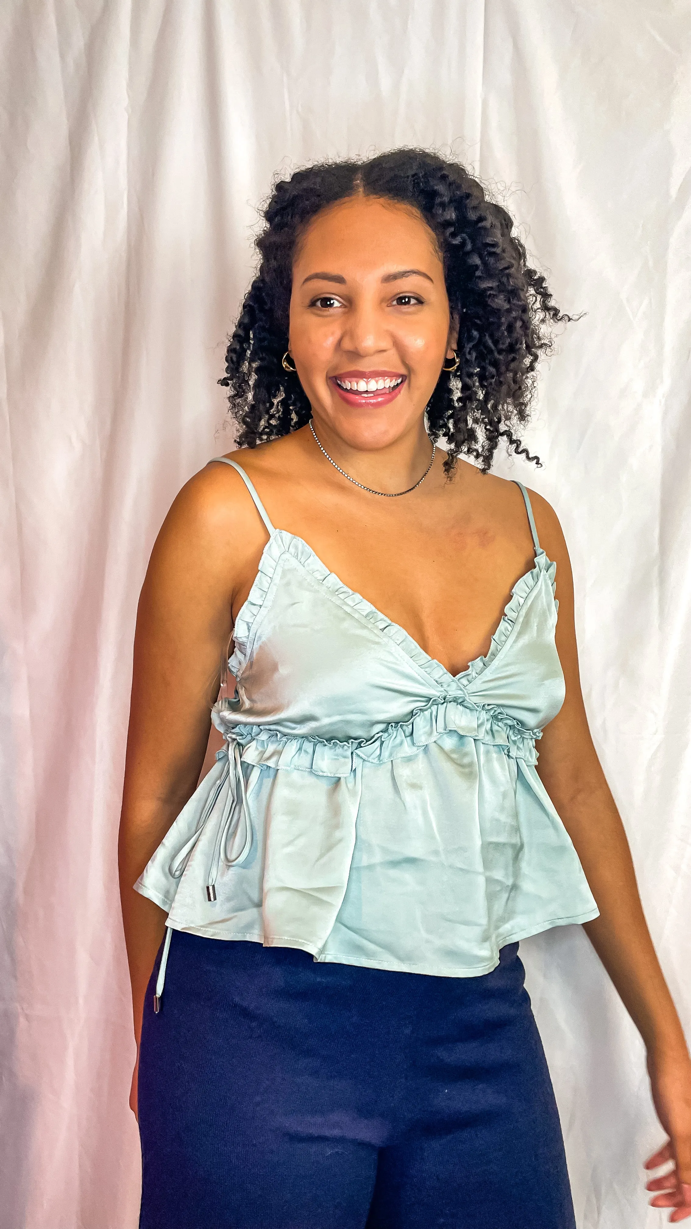 Helena Ruffle Spaghetti Top