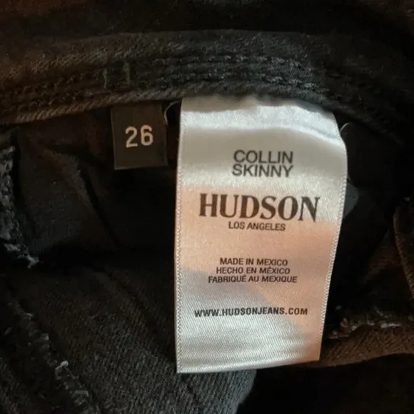 HUDSON Jeans Collin Skinny Ankle Jeans, Size 26