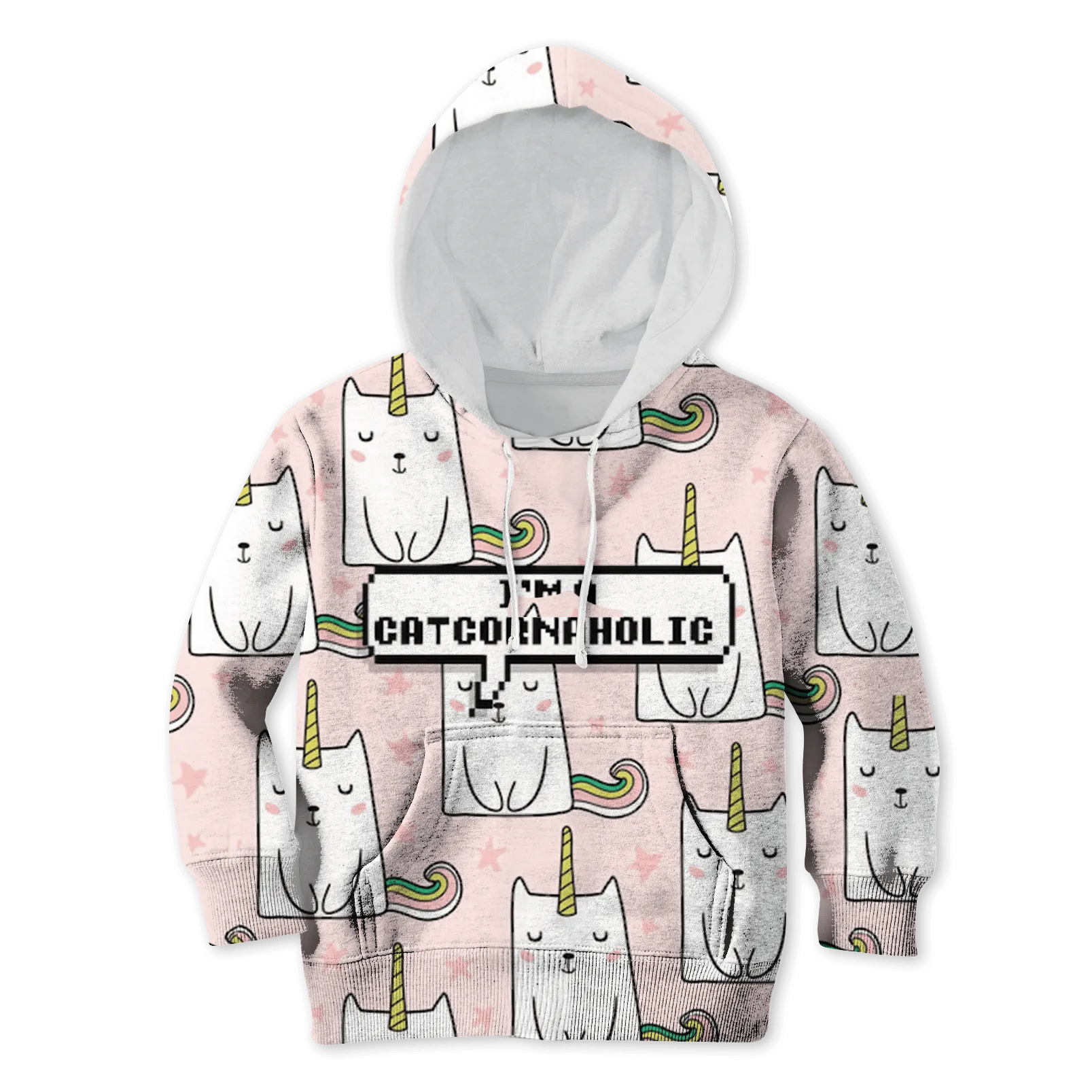 I'm Catcornaholic Custom Cosplay Kid Hoodie
