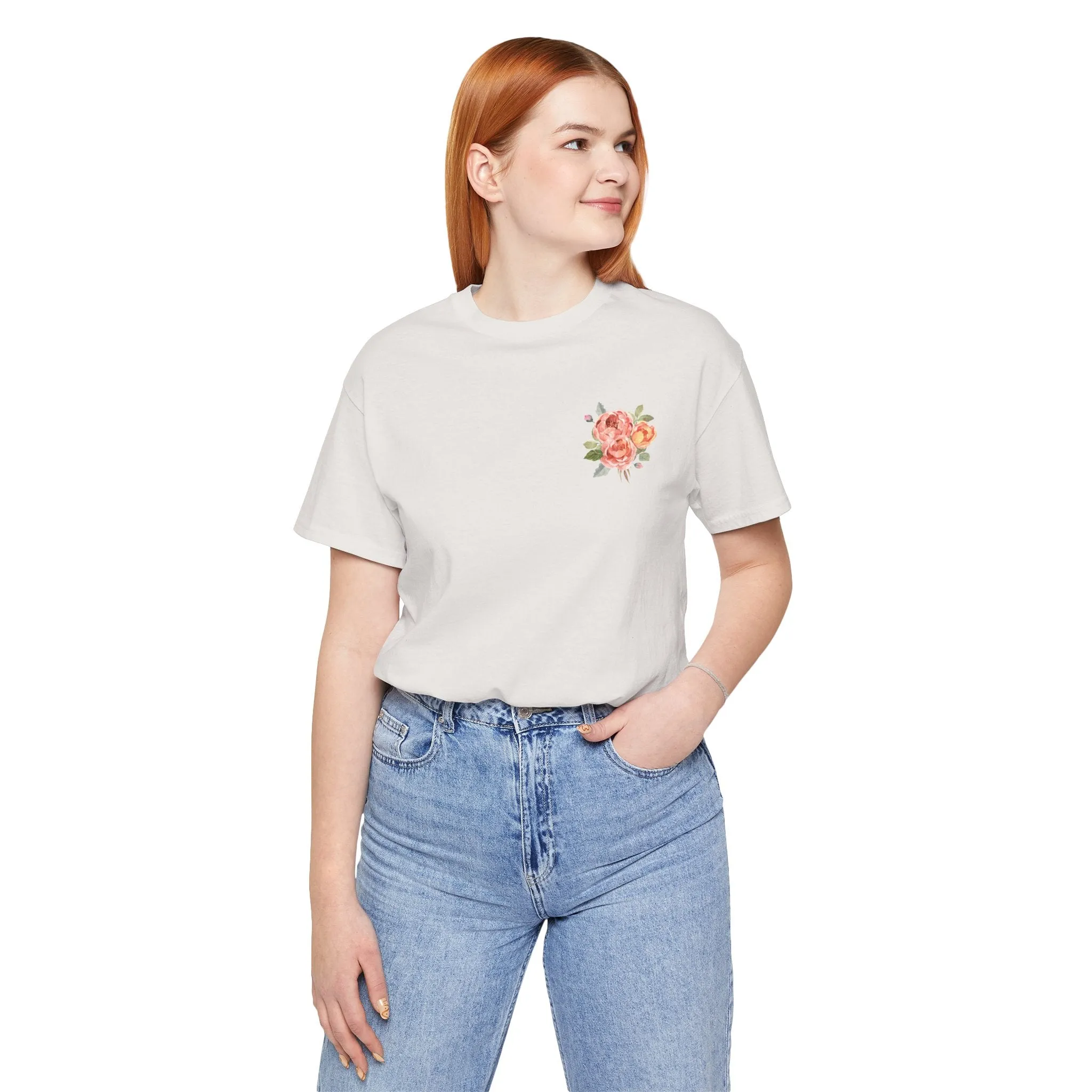 In My Era Orange Floral Tee