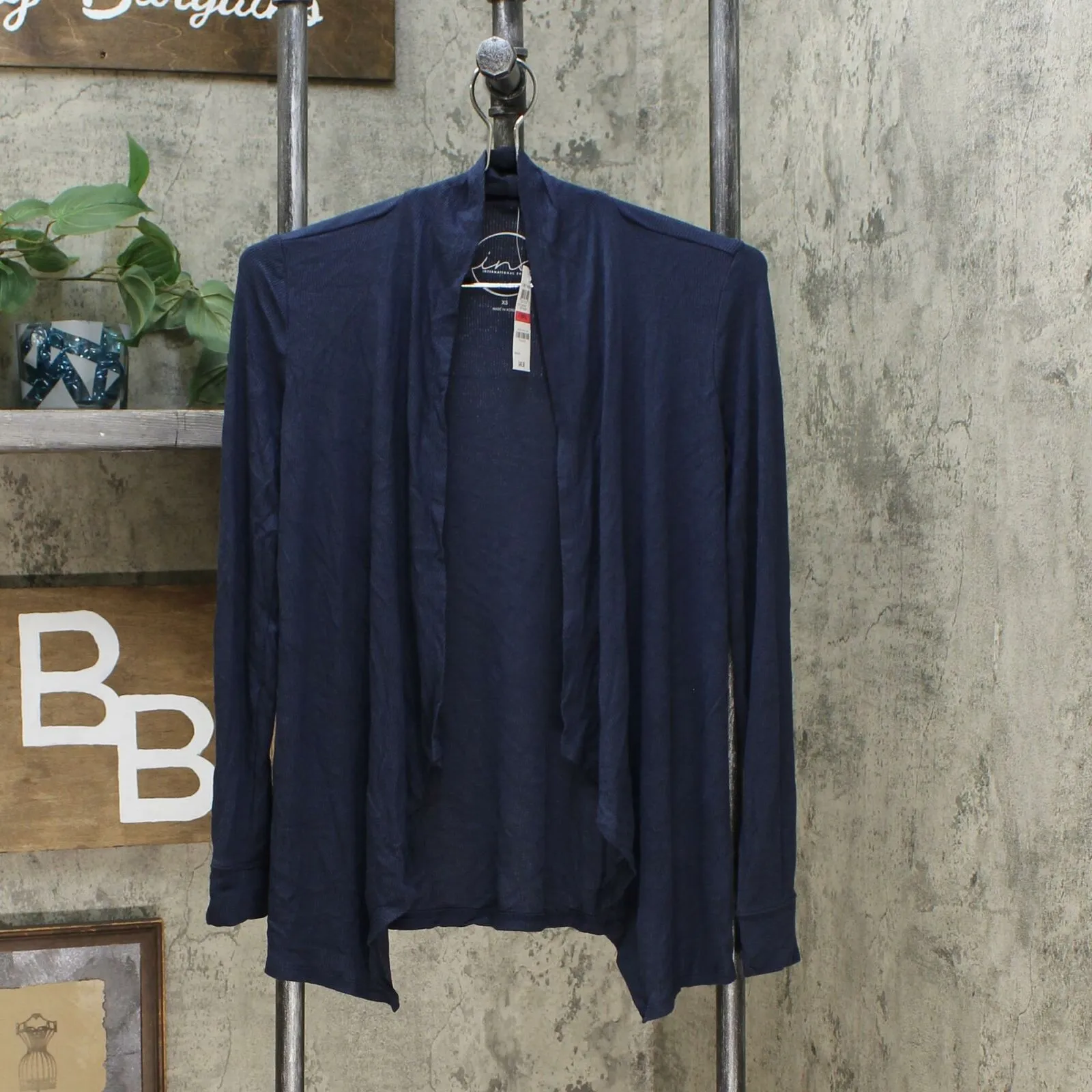 INC International Concepts Women's Draped Open Front Cardigan