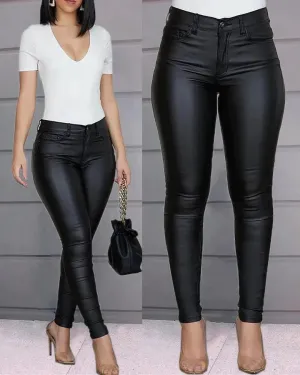 Isabel® | Stretch Trousers Made Of Faux Leather
