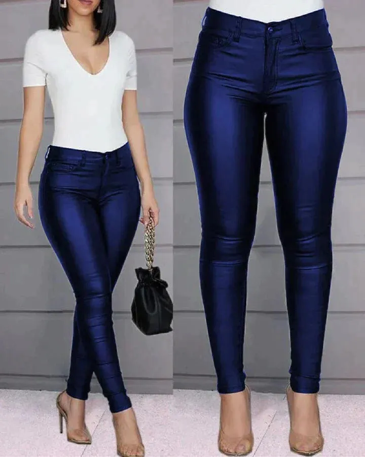 Isabel® | Stretch Trousers Made Of Faux Leather