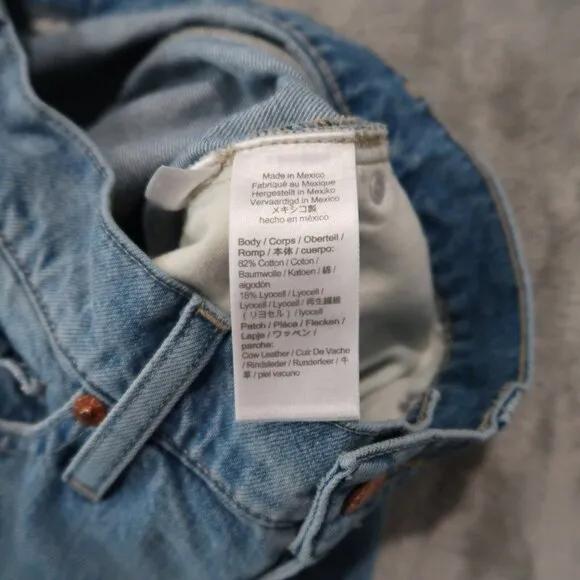 J Crew Jeans Womens 25 Blue 90s Wide Leg Whiskering Light Wash Casual Preppy