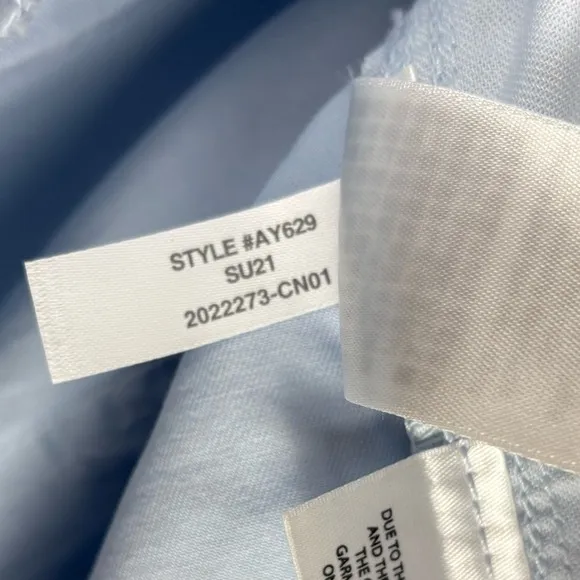 J. Crew Size 14 Foundry Chino Shorts Overalls Light Sky Blue Belted Relaxed Fit