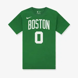 Jayson Tatum Boston Celtics Name & Number NBA T-Shirt - Green