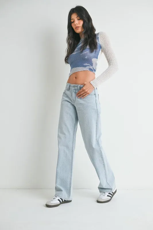 JBD Low Rise Relaxed Straight Jeans