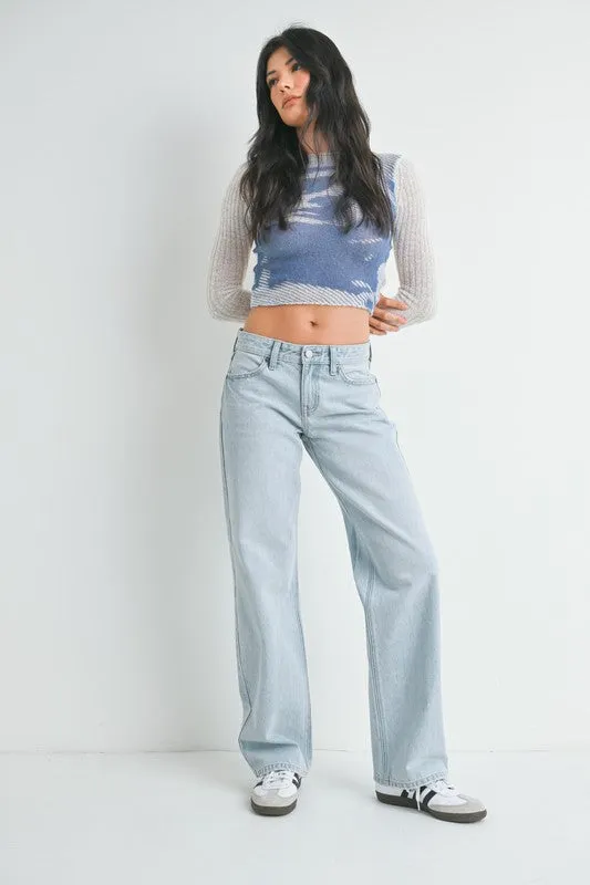 JBD Low Rise Relaxed Straight Jeans