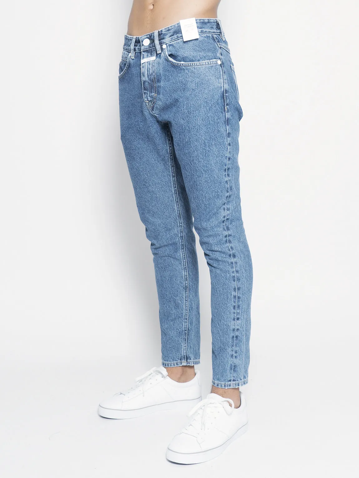 Jeans Cooper Tapered Relaxed Cropped Blu