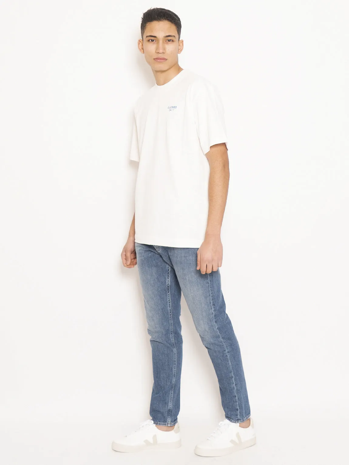 Jeans Cooper Tapered Relaxed Cropped Blu