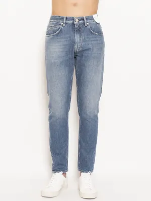 Jeans Cooper Tapered Relaxed Cropped Blu