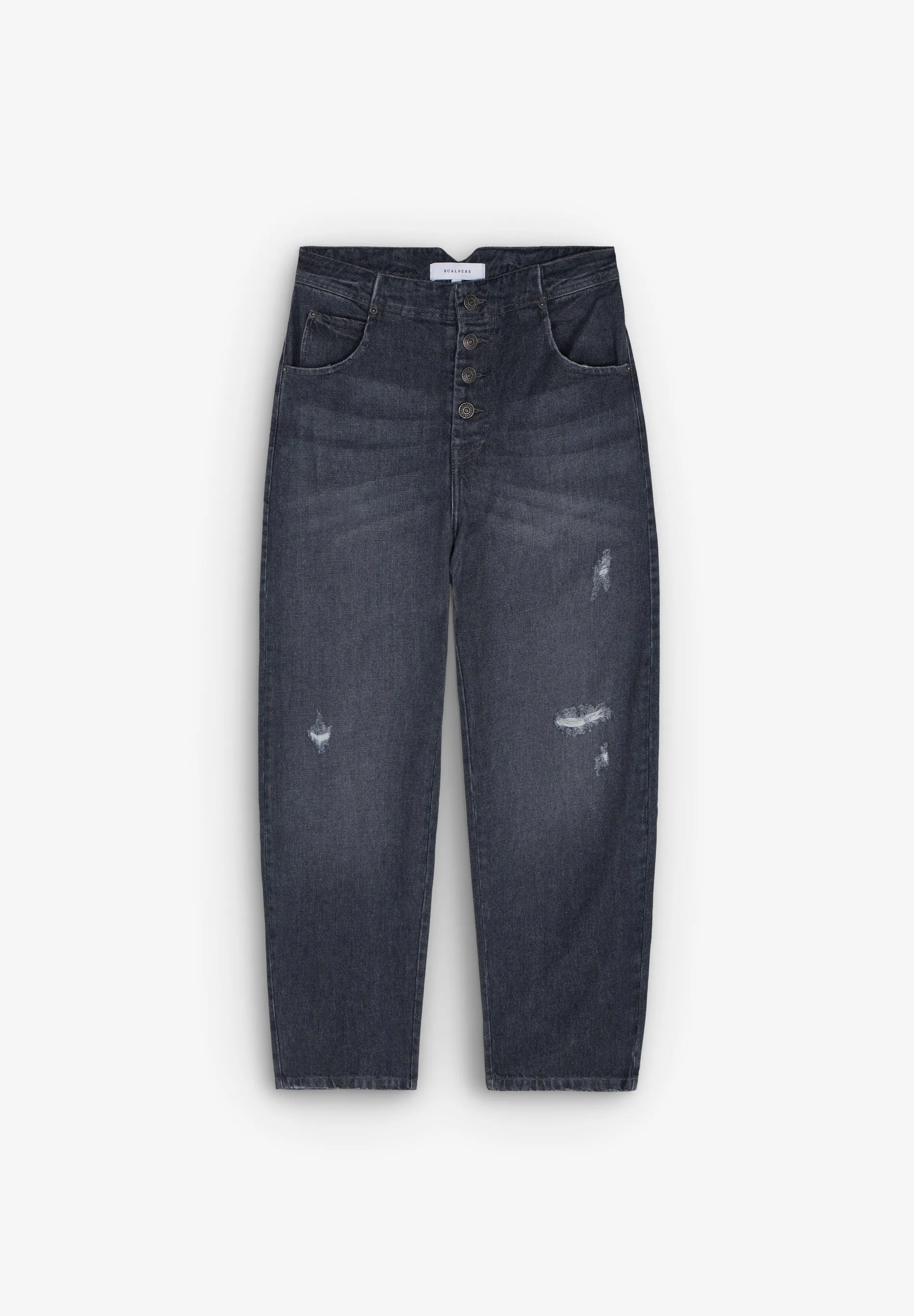 JEANS DIREITOS COM RASGÕES
