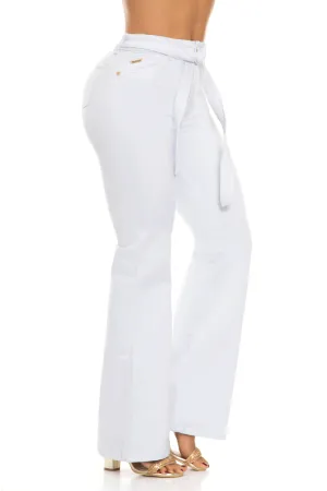 Jeans Levanta Cola Blanco Carlos Prada 6842
