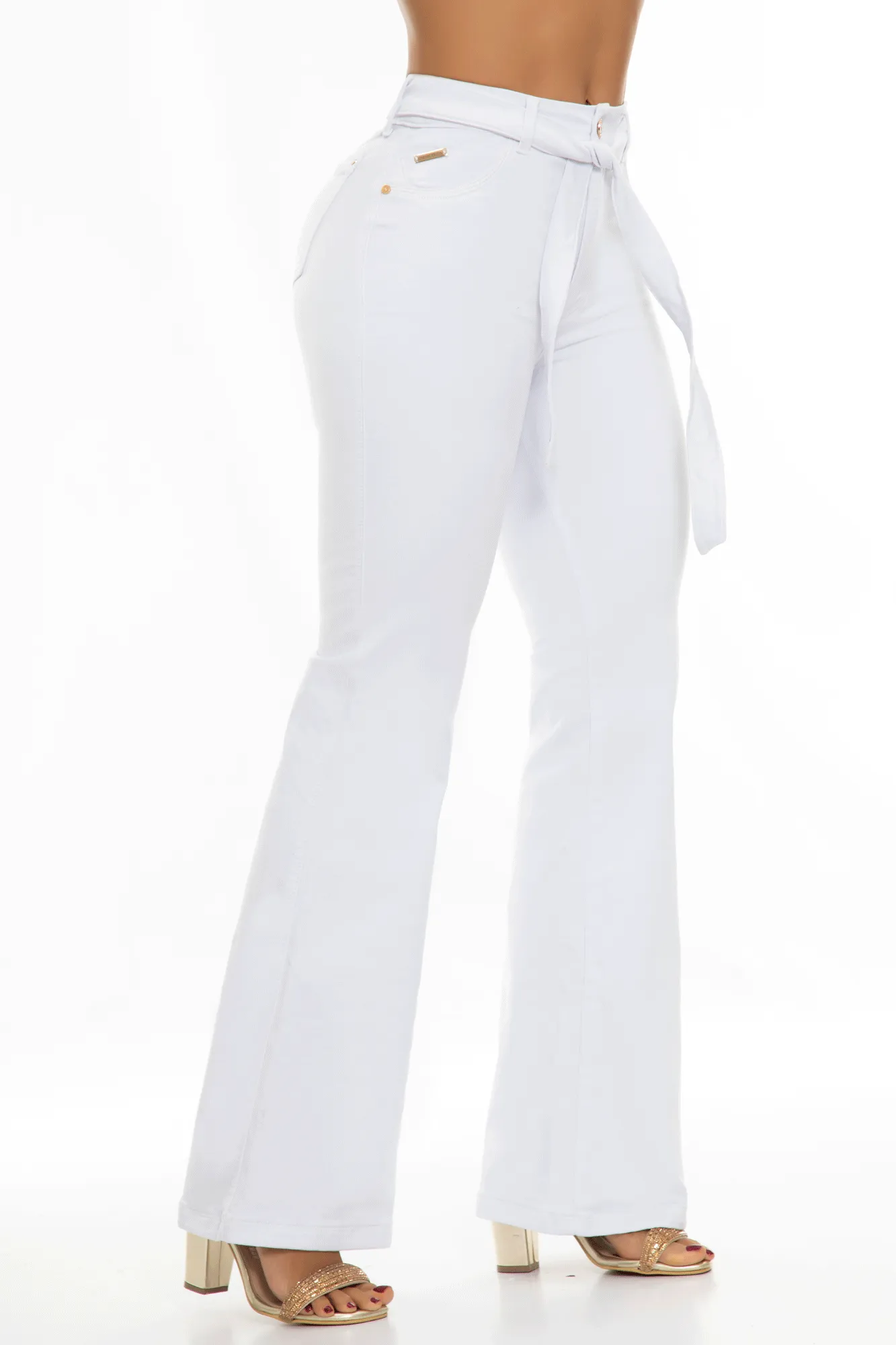 Jeans Levanta Cola Blanco Carlos Prada 6842