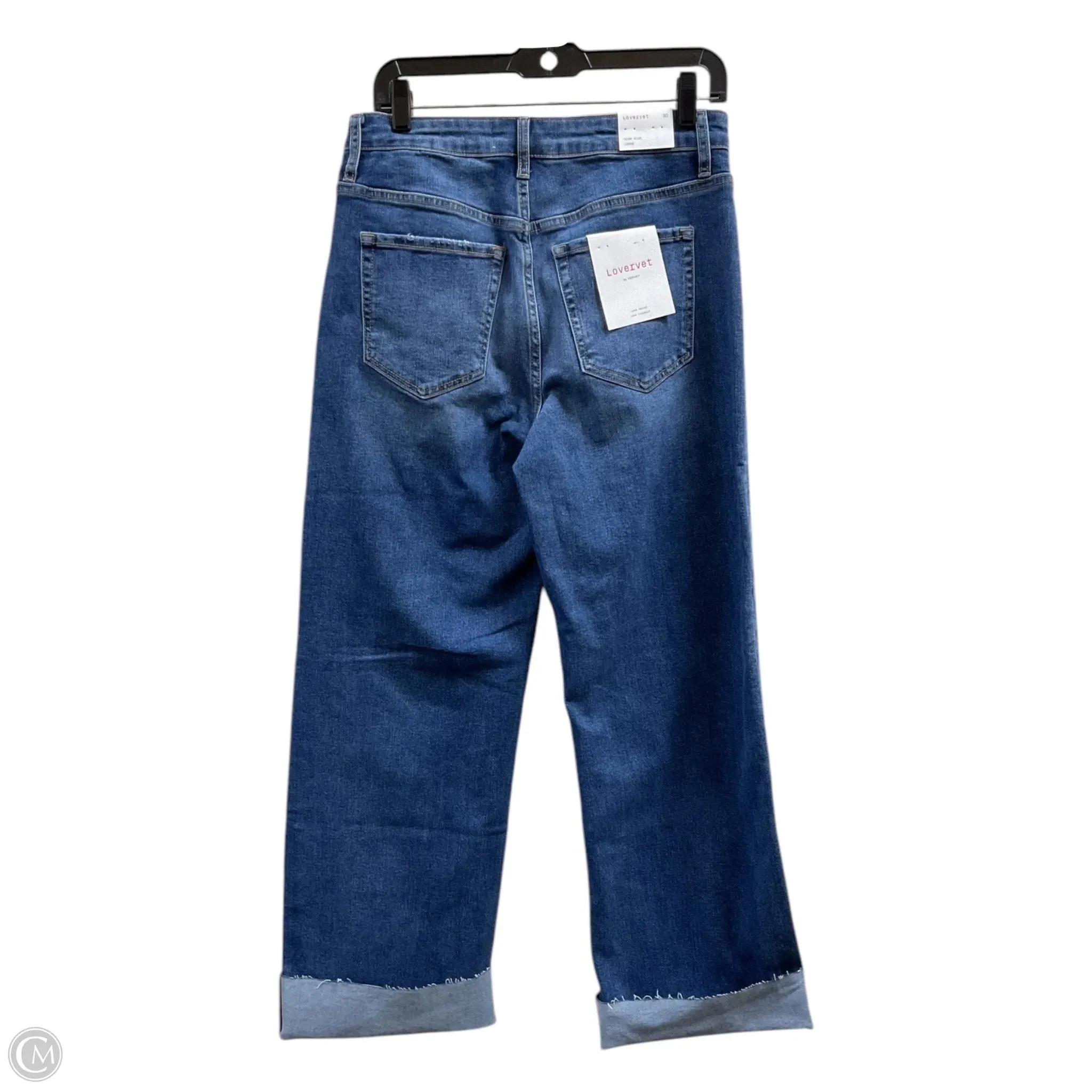 Jeans Wide Leg By Vervet In Blue Denim, Size: 10