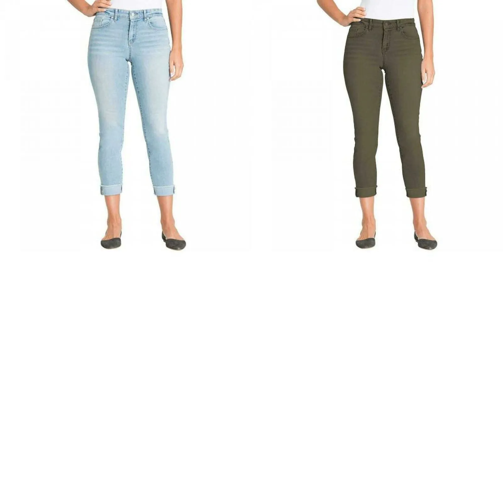Jessica Simpson Women's Relaxed Skinny Roll Crop Jeans