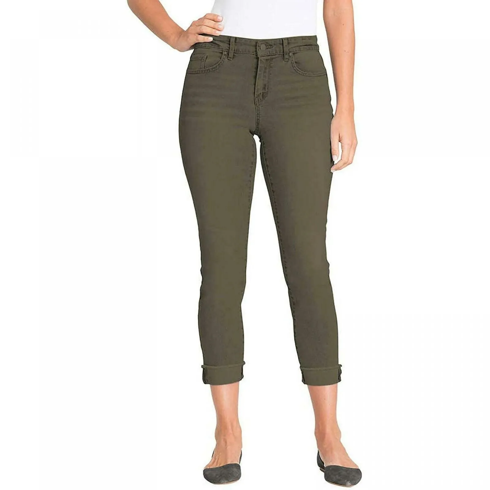 Jessica Simpson Women's Relaxed Skinny Roll Crop Jeans