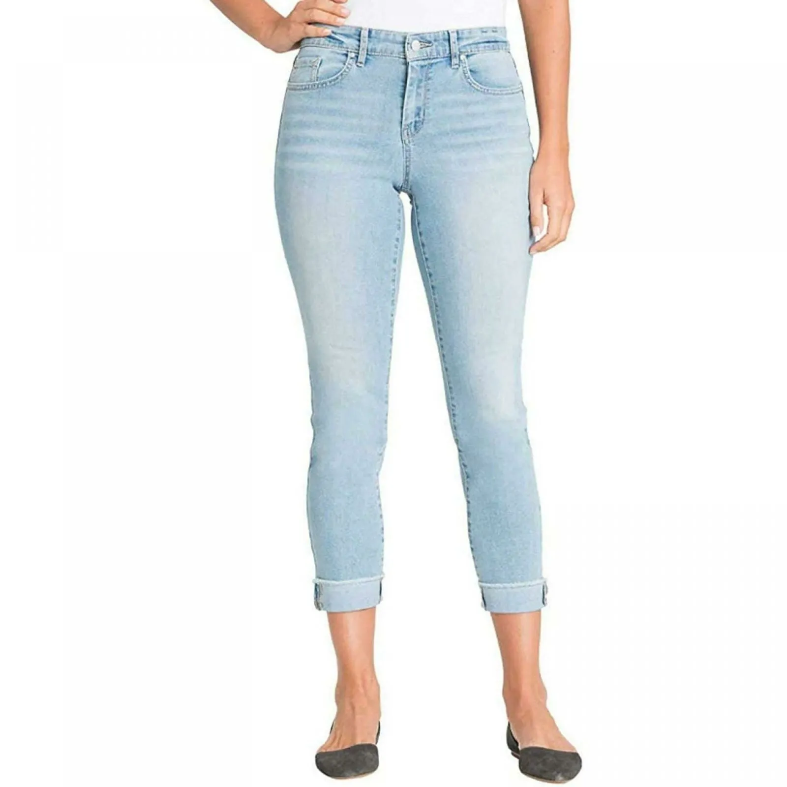 Jessica Simpson Women's Relaxed Skinny Roll Crop Jeans
