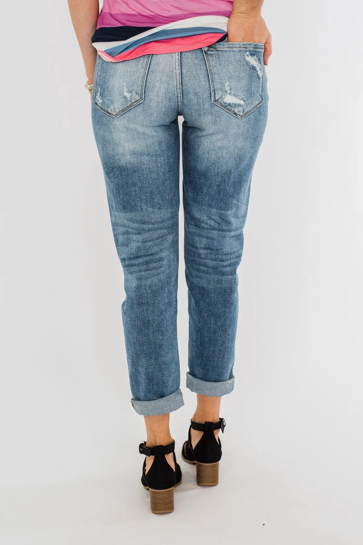 KanCan Boyfriend Jeans- Jessie Wash