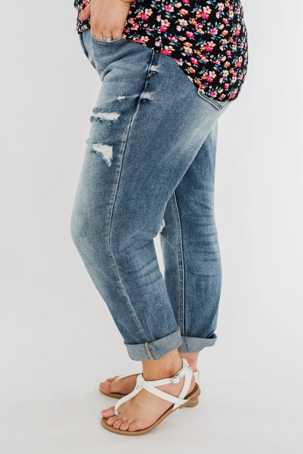 KanCan Boyfriend Jeans- Jessie Wash