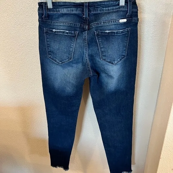 𝅺KANCAN skinny jeans zippers stretch womens size 7/27