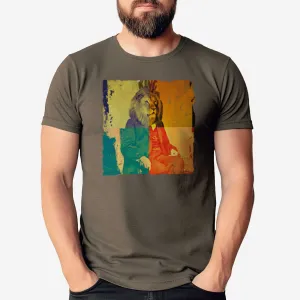 King of the Jungle Pop Art - Adult Unisex Jersey Crew Tee