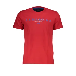 La Martina Elegant Pink Crew Neck Cotton Tee