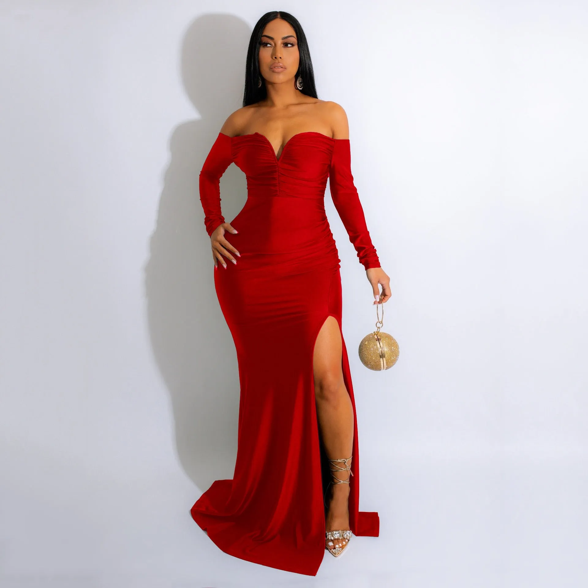 Larsa Formal Velvet Charming And Lace Mermaid Dress