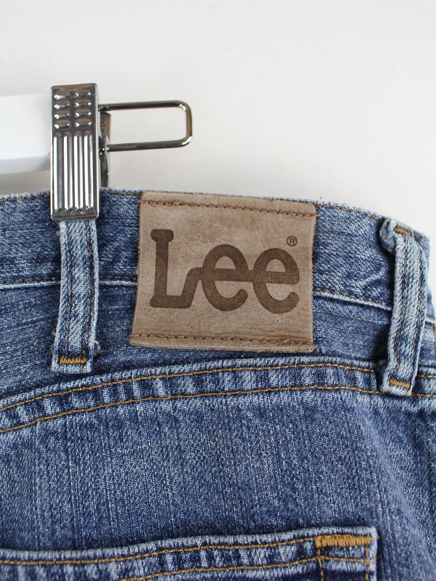 Lee 00s Relaxed Straight Leg Jeans Blau W38 L30