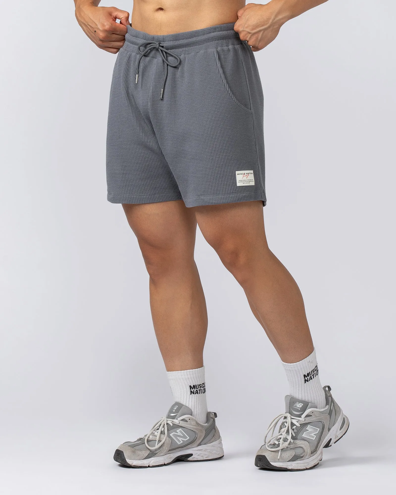 Lee Lem Waffle Shorts - Platinum Grey
