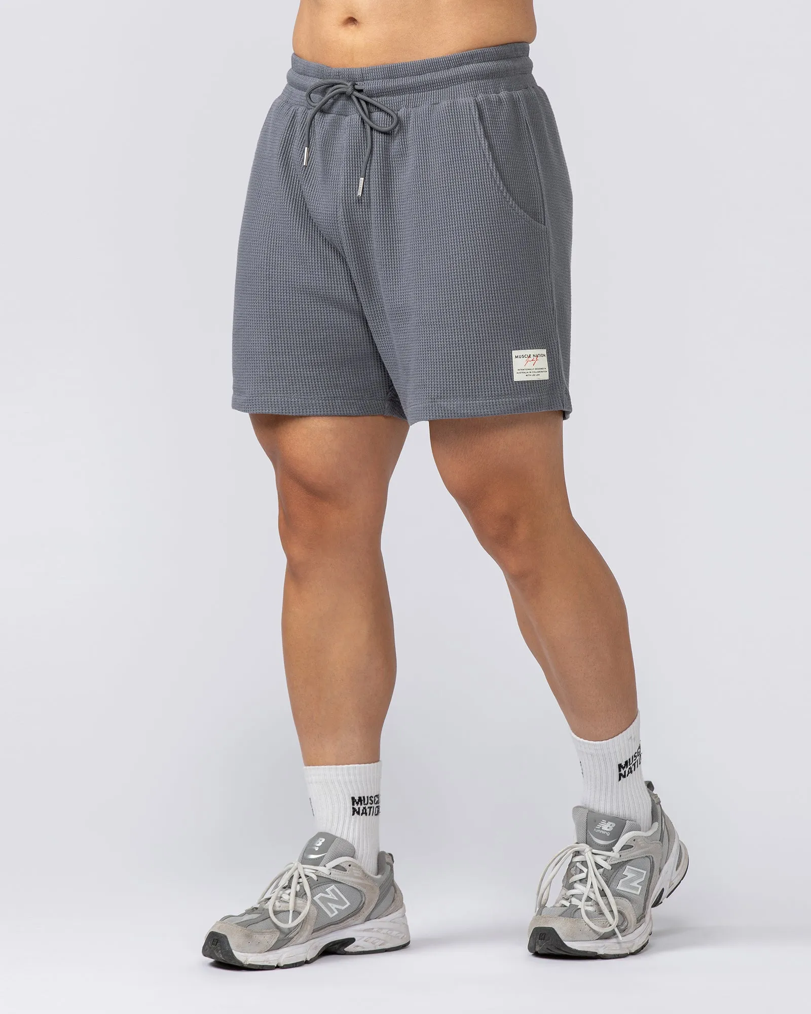 Lee Lem Waffle Shorts - Platinum Grey