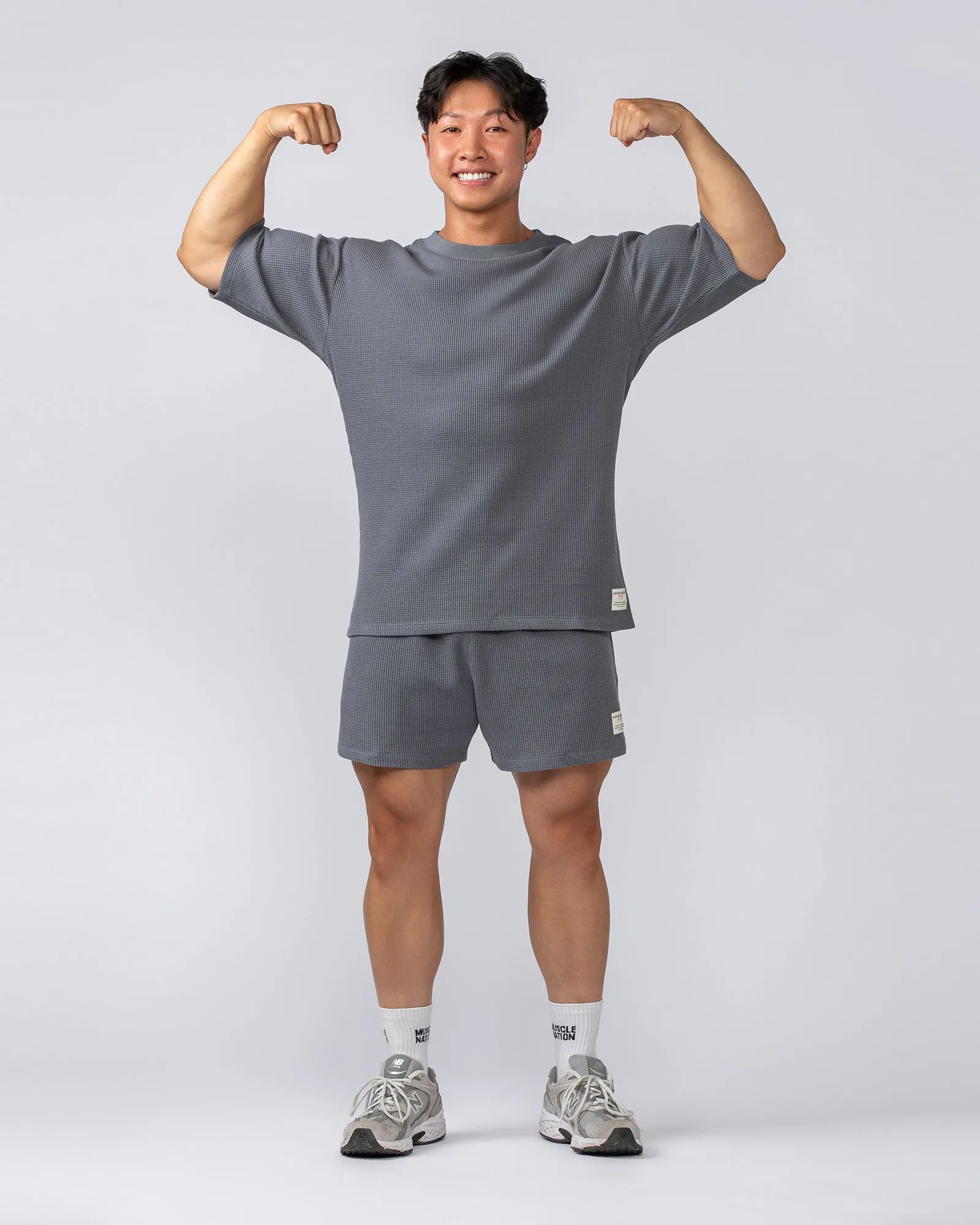 Lee Lem Waffle Shorts - Platinum Grey