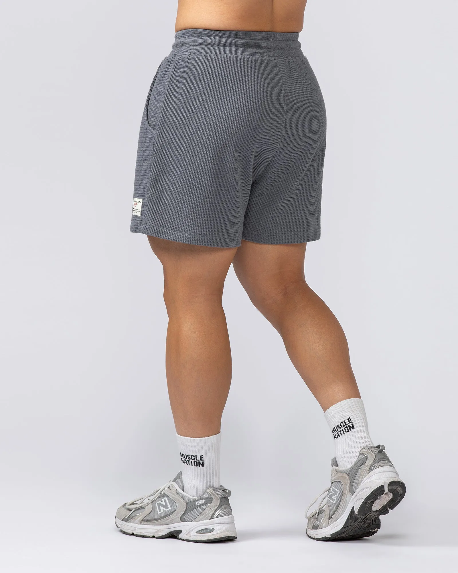 Lee Lem Waffle Shorts - Platinum Grey