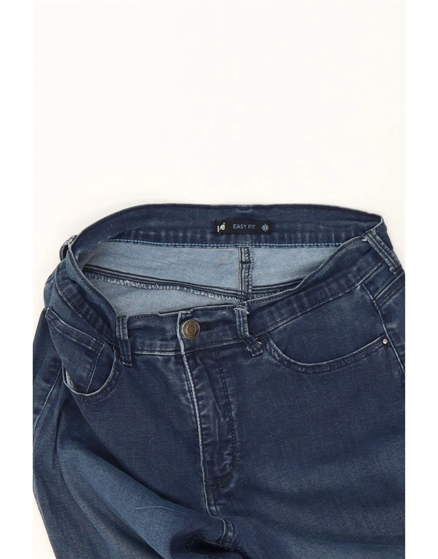 LEE Womens Easy Fit Capri Jeans W28 L20 Blue