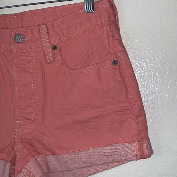 LEVI’S 501 WOMEN’S SHORTS MID RISE SIGNATURE BUTTON FLY NON-STRETCH SIZE…