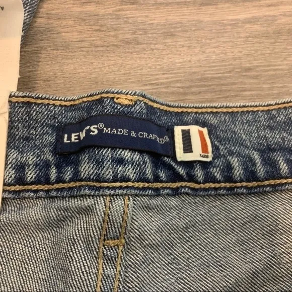 Levi’s Pin Dot Jeans Made Crafter Tapered Leg Blue