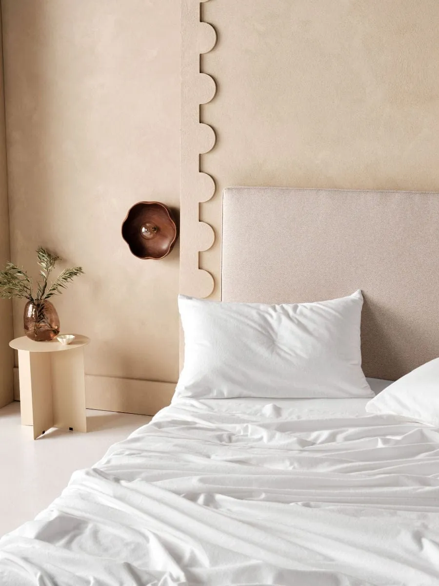 Linen House White Flannelette Winter Fitted Sheet Set