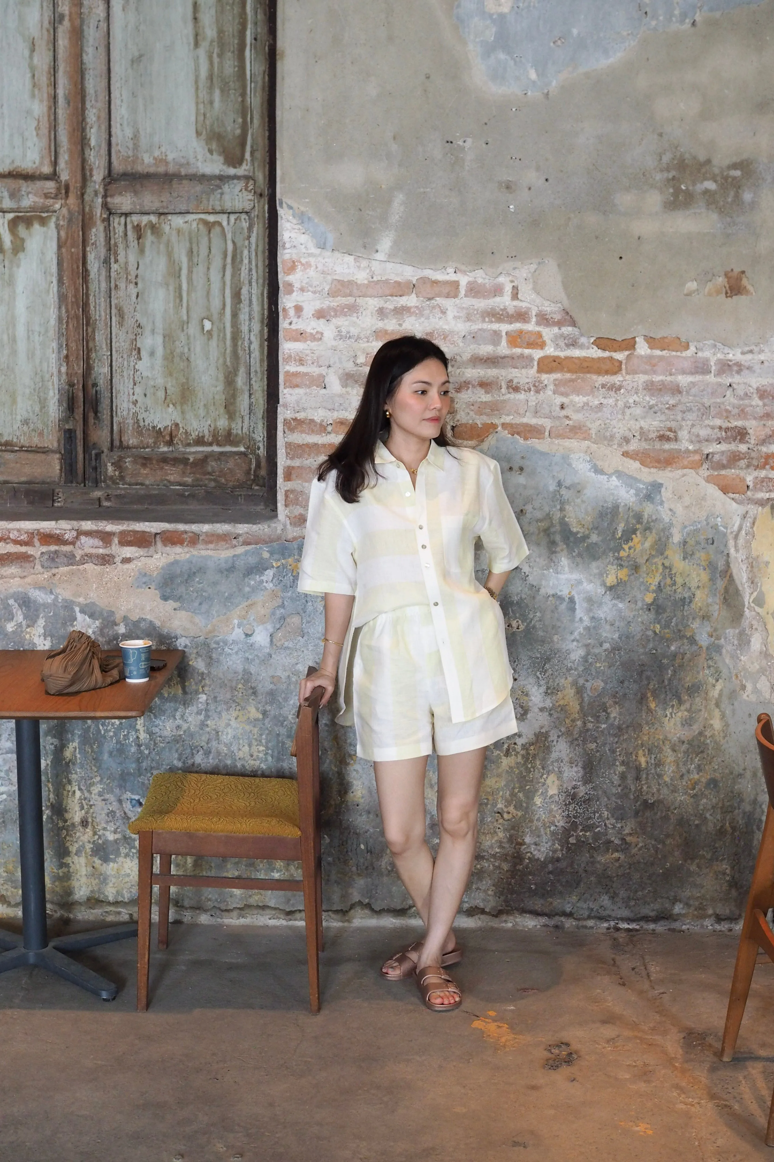 linen lexi top