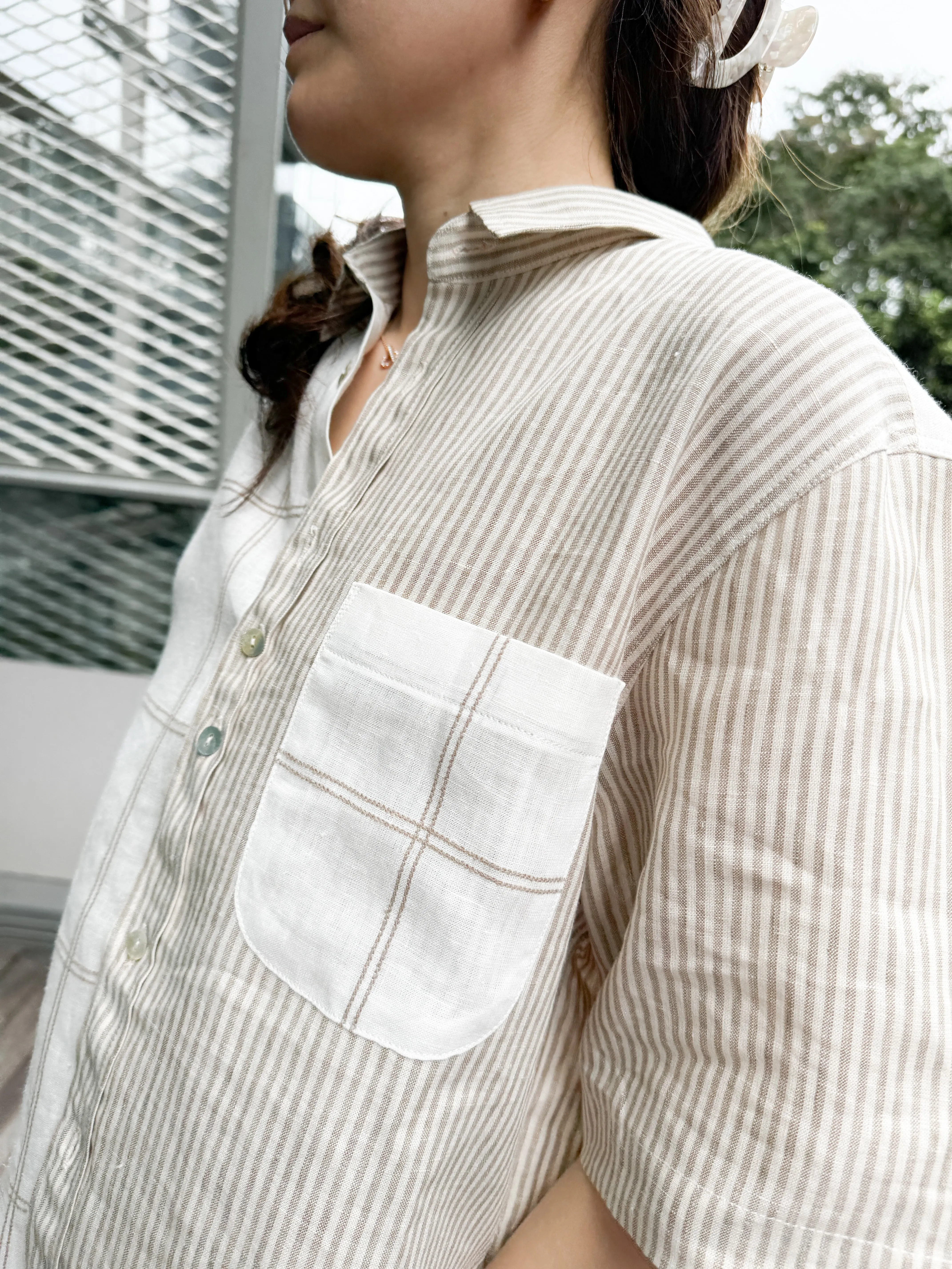 linen lexi top