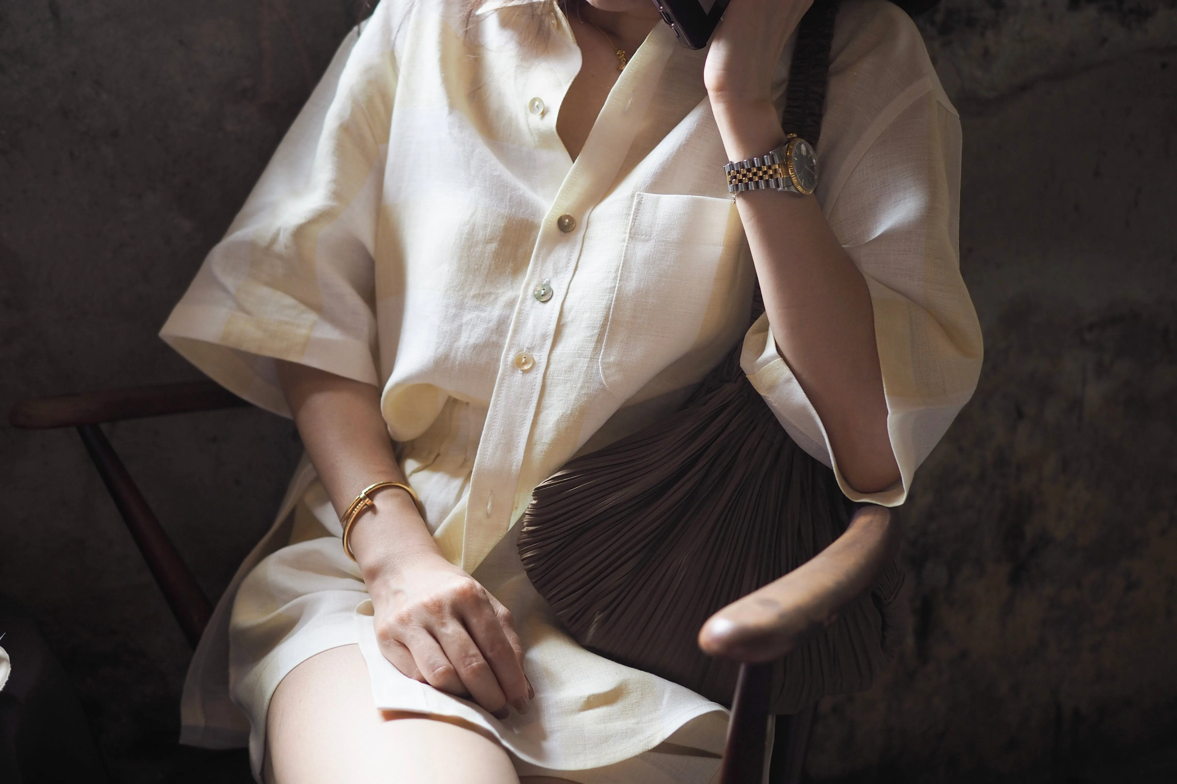 linen lexi top