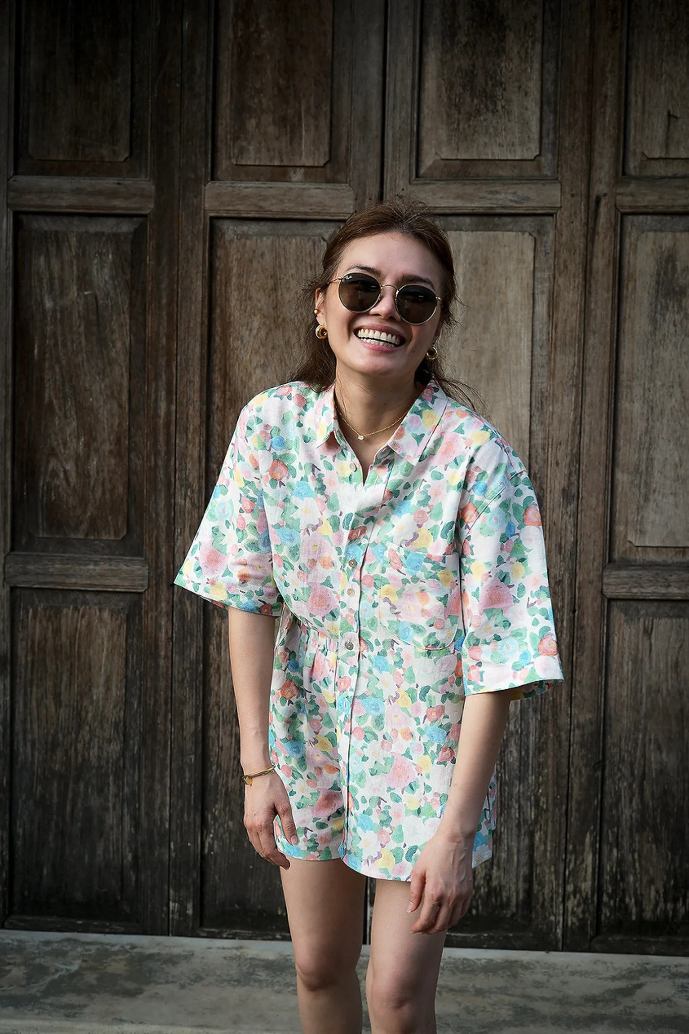 linen lexi top