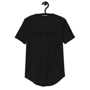 Live More Brand Men's Curved Hem T-Shirt