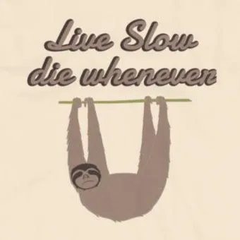 Live slow, die whenever t-shirt