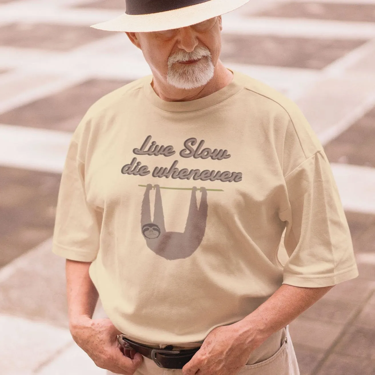 Live slow, die whenever t-shirt
