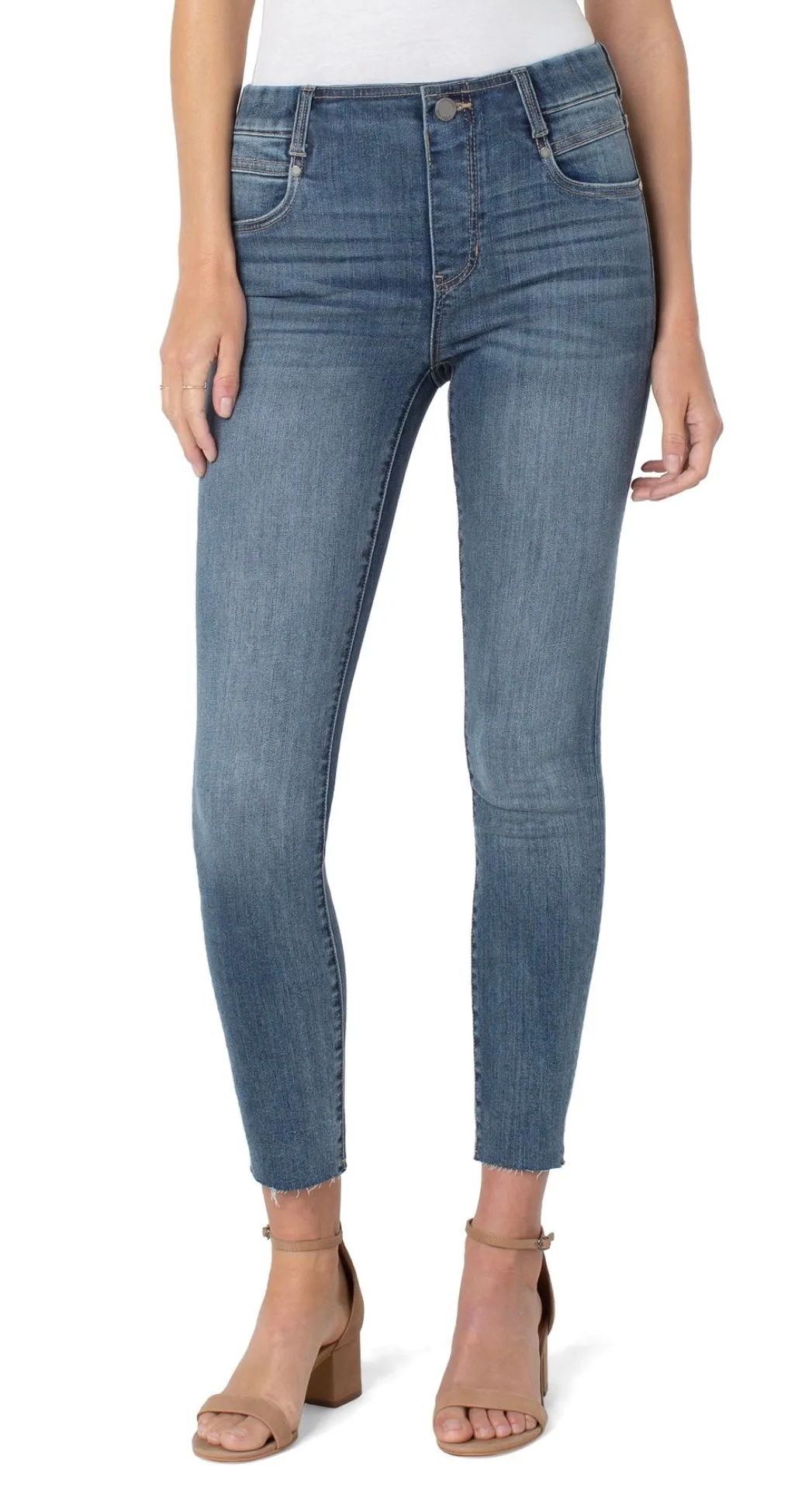 Liverpool Gia Glider Ankle Skinny with Cut Hem