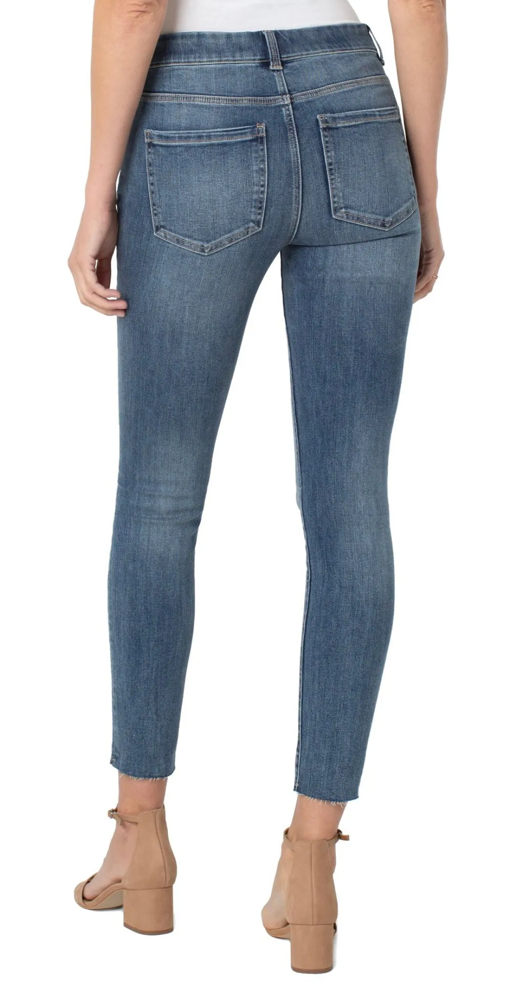 Liverpool Gia Glider Ankle Skinny with Cut Hem