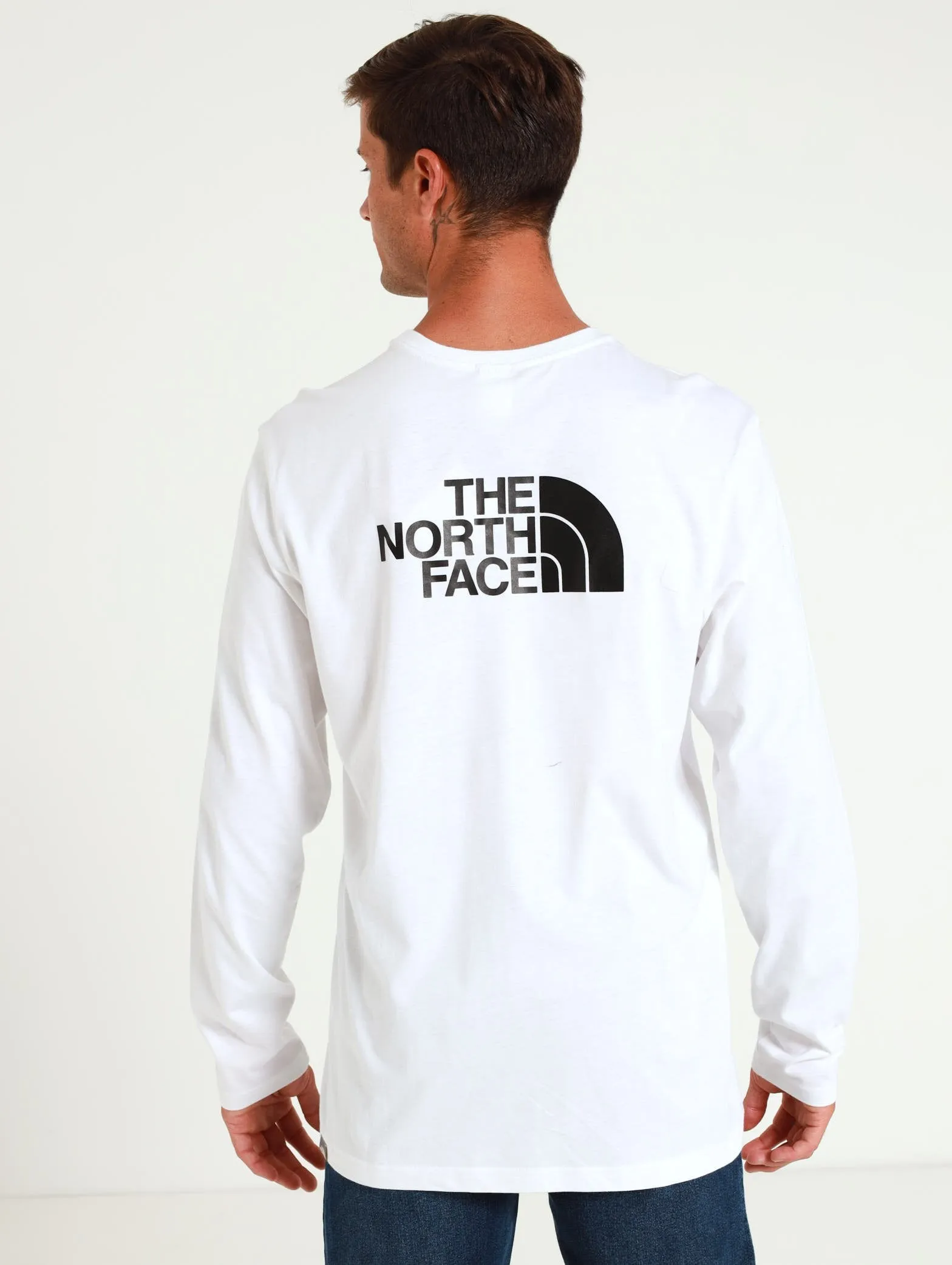 Long Sleeve Easy Tee - White