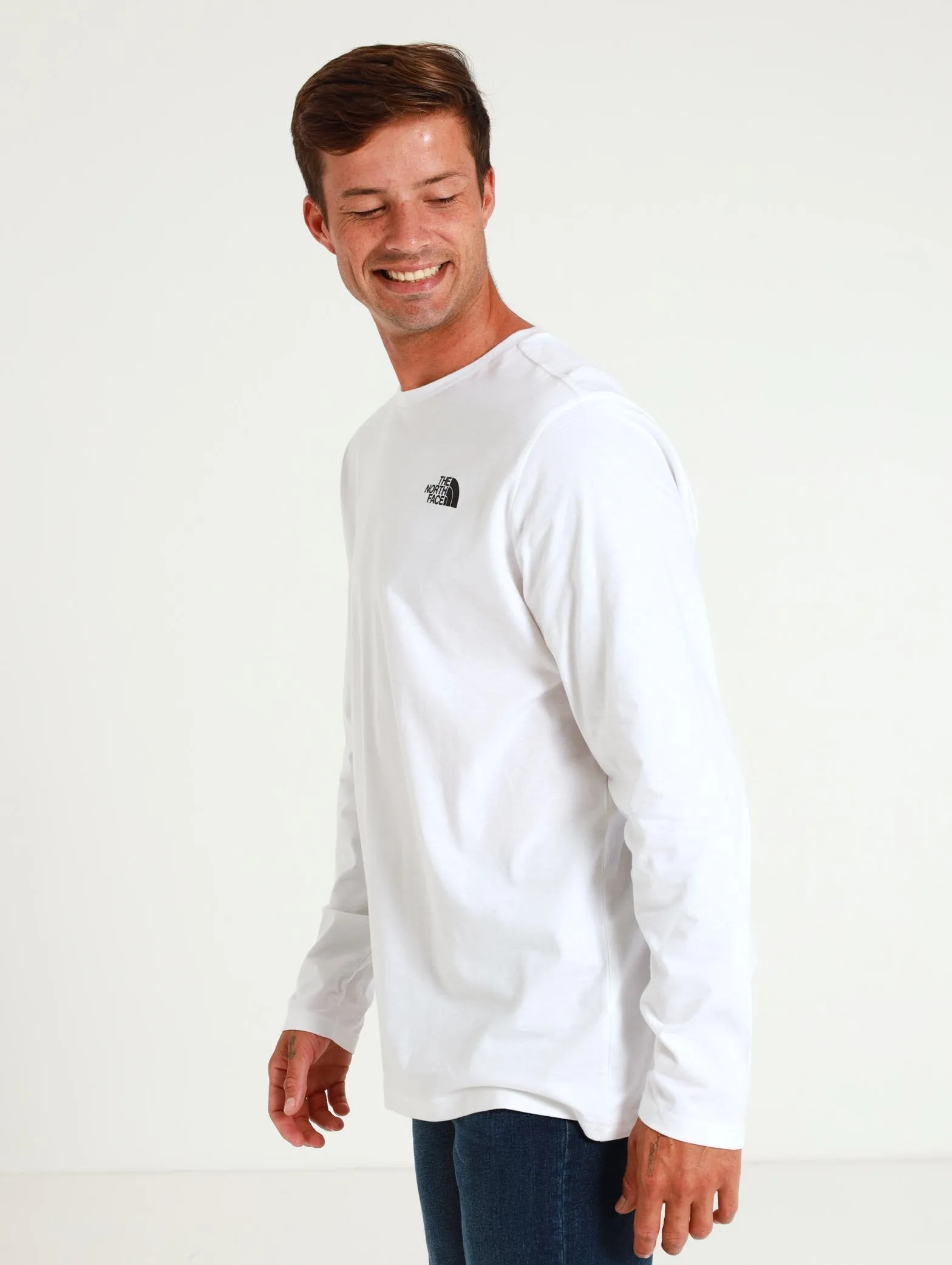 Long Sleeve Easy Tee - White