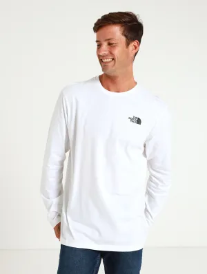 Long Sleeve Easy Tee - White