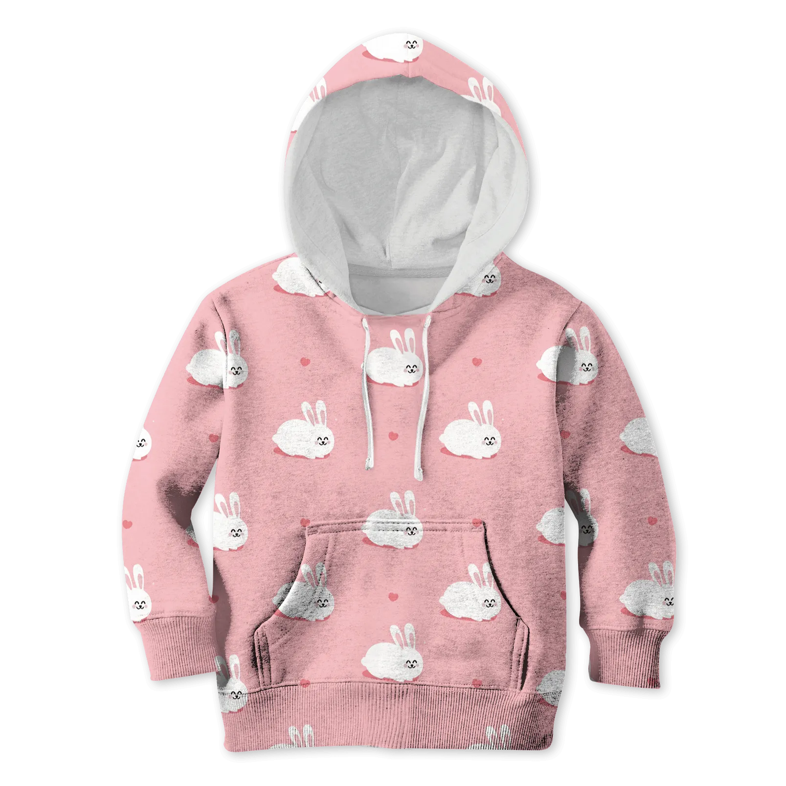 Lovely White Rabbit Custom Cosplay Kid Hoodie